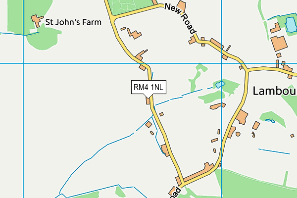 RM4 1NL map - OS VectorMap District (Ordnance Survey)