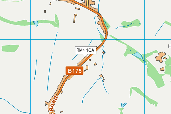 RM4 1QA map - OS VectorMap District (Ordnance Survey)