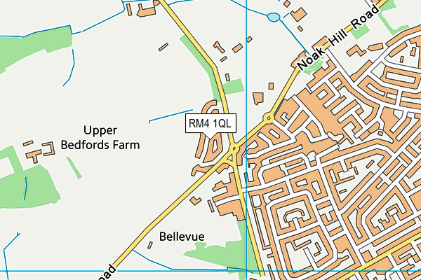 RM4 1QL map - OS VectorMap District (Ordnance Survey)