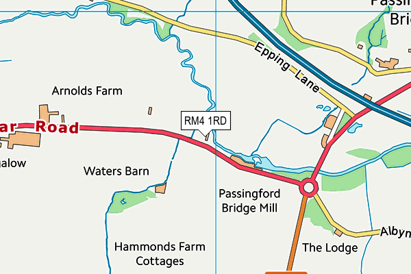 RM4 1RD map - OS VectorMap District (Ordnance Survey)