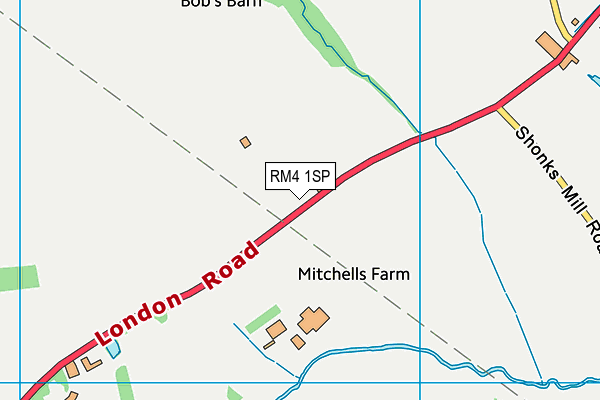 RM4 1SP map - OS VectorMap District (Ordnance Survey)