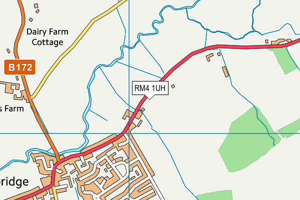 RM4 1UH map - OS VectorMap District (Ordnance Survey)
