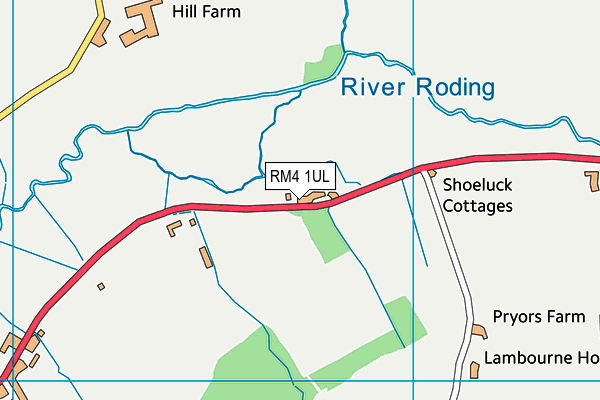 RM4 1UL map - OS VectorMap District (Ordnance Survey)