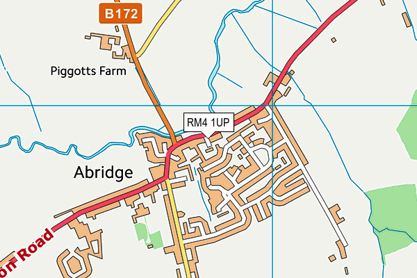 RM4 1UP map - OS VectorMap District (Ordnance Survey)