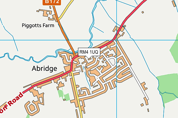 RM4 1UQ map - OS VectorMap District (Ordnance Survey)