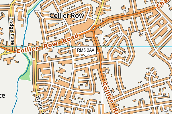 RM5 2AA map - OS VectorMap District (Ordnance Survey)