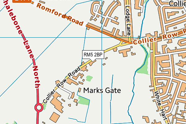 RM5 2BP map - OS VectorMap District (Ordnance Survey)