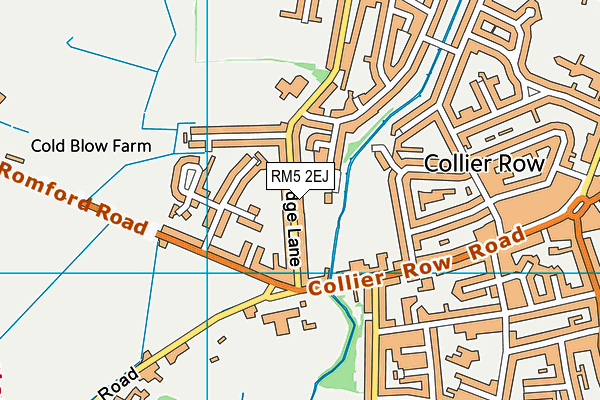 RM5 2EJ map - OS VectorMap District (Ordnance Survey)