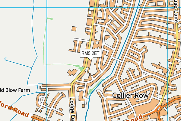 RM5 2ET map - OS VectorMap District (Ordnance Survey)