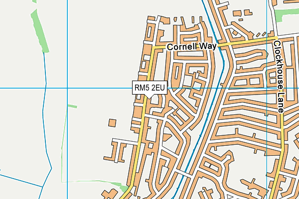 RM5 2EU map - OS VectorMap District (Ordnance Survey)