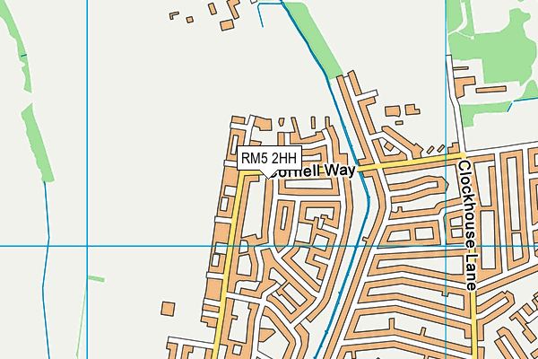 RM5 2HH map - OS VectorMap District (Ordnance Survey)