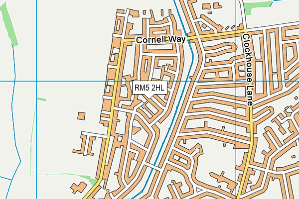RM5 2HL map - OS VectorMap District (Ordnance Survey)