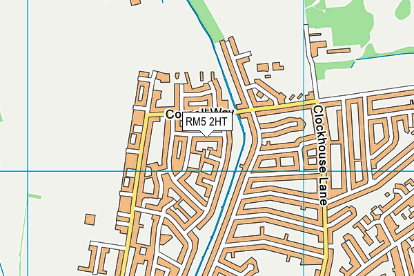 RM5 2HT map - OS VectorMap District (Ordnance Survey)