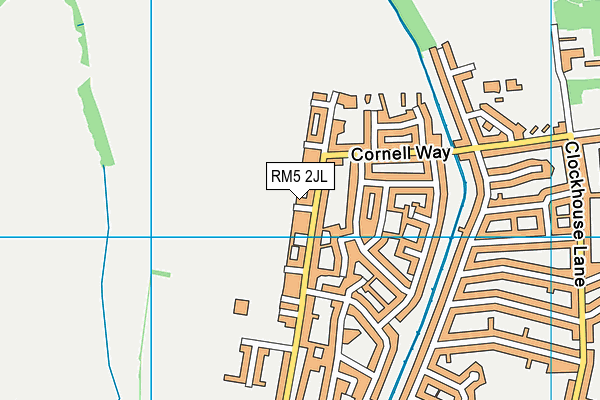 RM5 2JL map - OS VectorMap District (Ordnance Survey)