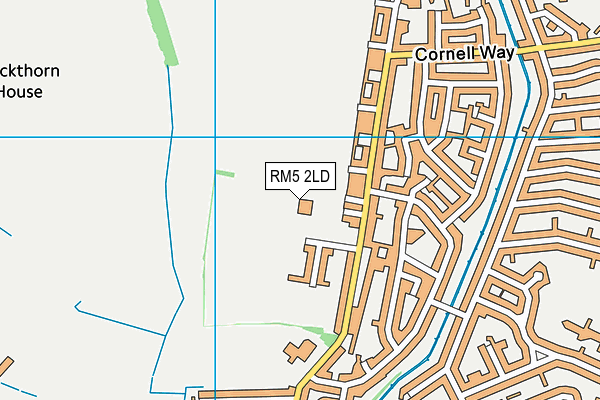RM5 2LD map - OS VectorMap District (Ordnance Survey)