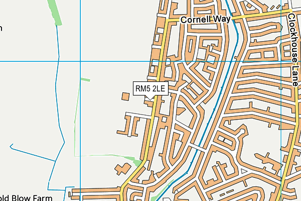 RM5 2LE map - OS VectorMap District (Ordnance Survey)