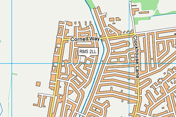 RM5 2LL map - OS VectorMap District (Ordnance Survey)