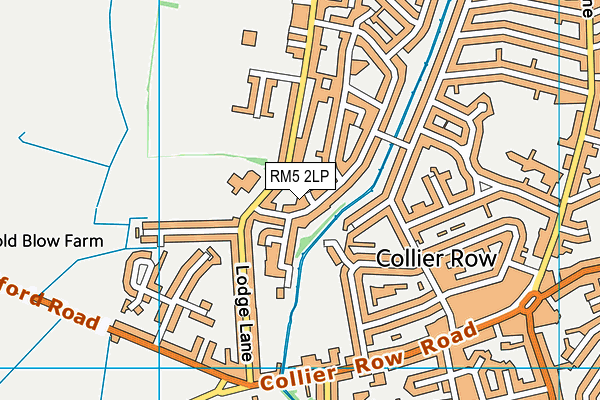 RM5 2LP map - OS VectorMap District (Ordnance Survey)