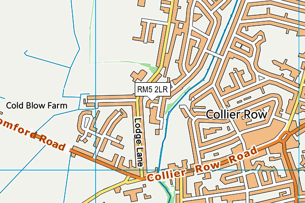 RM5 2LR map - OS VectorMap District (Ordnance Survey)