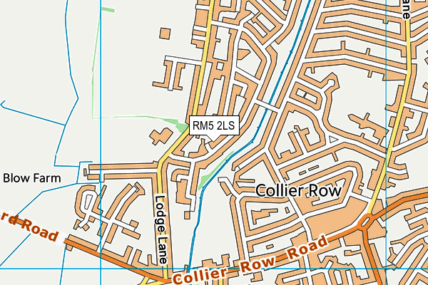 RM5 2LS map - OS VectorMap District (Ordnance Survey)
