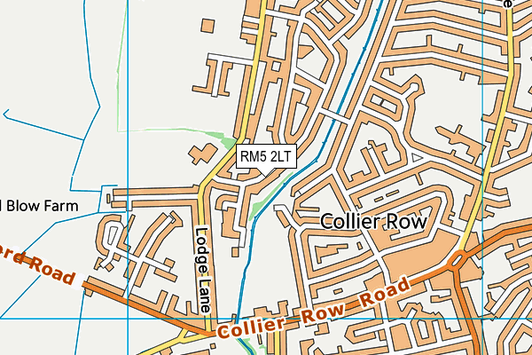 RM5 2LT map - OS VectorMap District (Ordnance Survey)