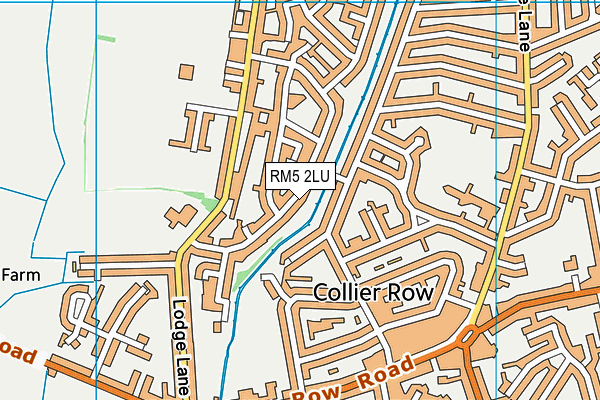 RM5 2LU map - OS VectorMap District (Ordnance Survey)