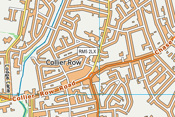 RM5 2LX map - OS VectorMap District (Ordnance Survey)