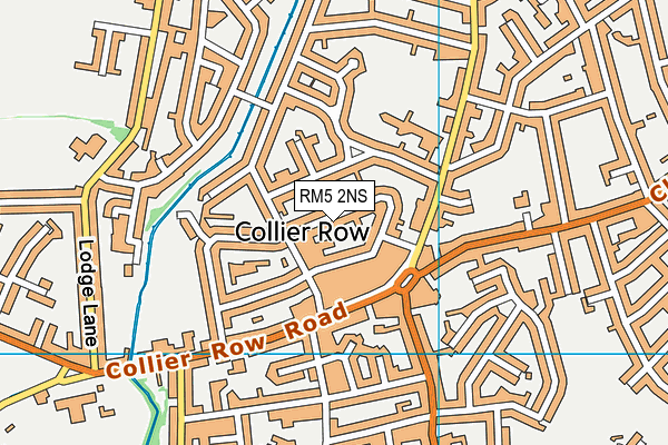RM5 2NS map - OS VectorMap District (Ordnance Survey)