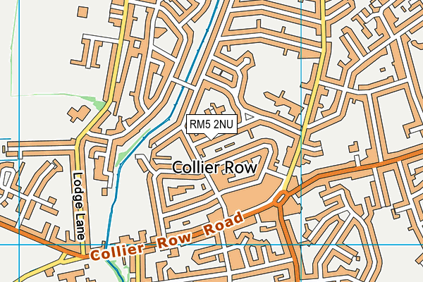 RM5 2NU map - OS VectorMap District (Ordnance Survey)