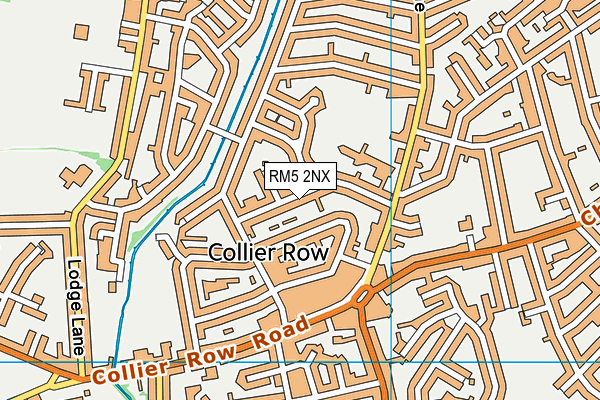RM5 2NX map - OS VectorMap District (Ordnance Survey)
