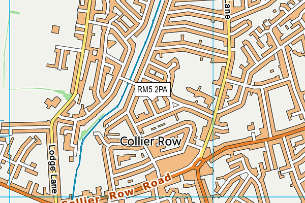 RM5 2PA map - OS VectorMap District (Ordnance Survey)