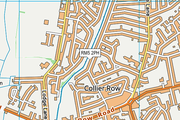 RM5 2PH map - OS VectorMap District (Ordnance Survey)