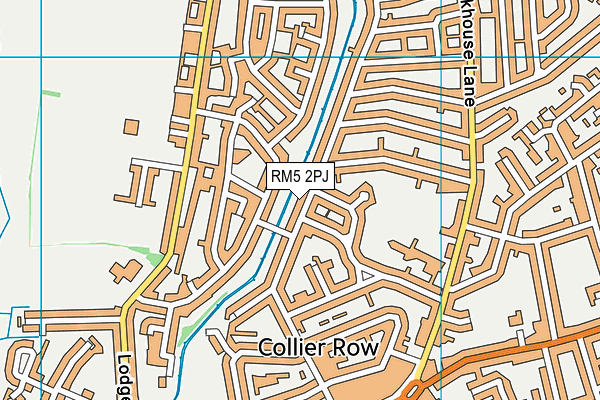 RM5 2PJ map - OS VectorMap District (Ordnance Survey)