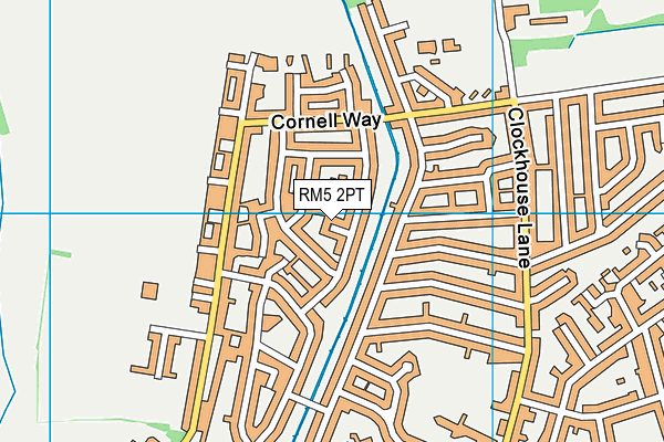 RM5 2PT map - OS VectorMap District (Ordnance Survey)