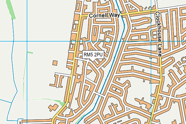 RM5 2PU map - OS VectorMap District (Ordnance Survey)
