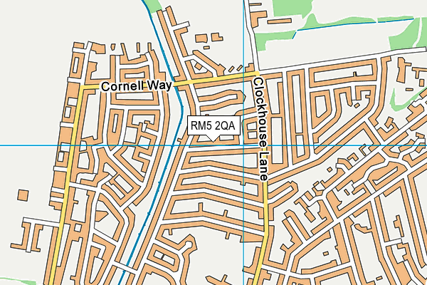 RM5 2QA map - OS VectorMap District (Ordnance Survey)