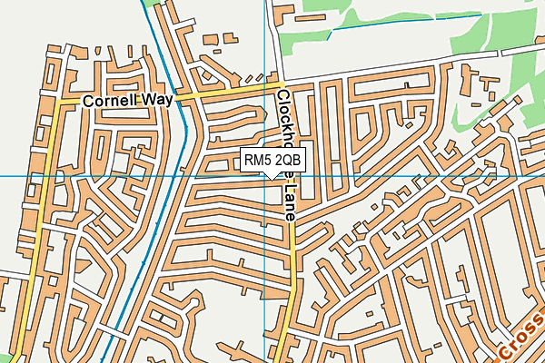 RM5 2QB map - OS VectorMap District (Ordnance Survey)