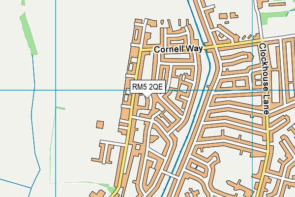 RM5 2QE map - OS VectorMap District (Ordnance Survey)