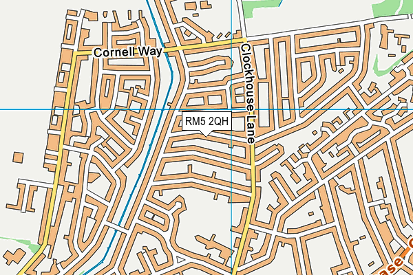 RM5 2QH map - OS VectorMap District (Ordnance Survey)