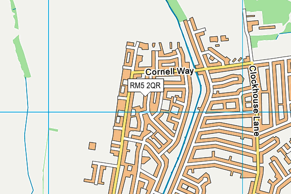 RM5 2QR map - OS VectorMap District (Ordnance Survey)