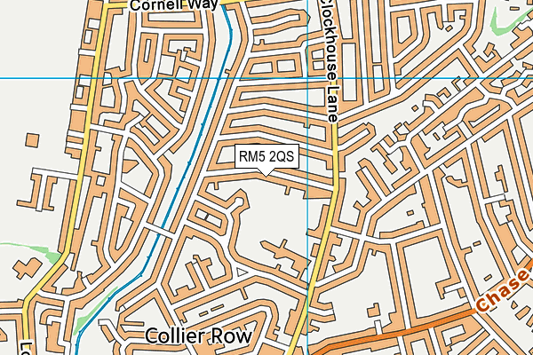 RM5 2QS map - OS VectorMap District (Ordnance Survey)