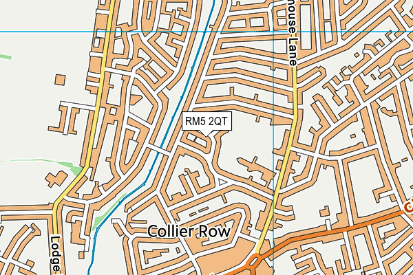 RM5 2QT map - OS VectorMap District (Ordnance Survey)