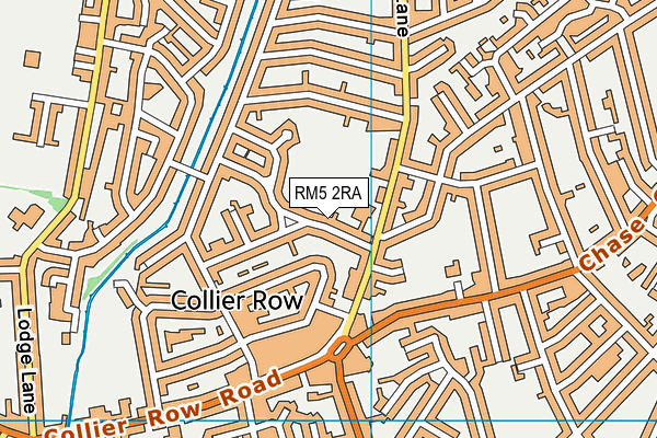 RM5 2RA map - OS VectorMap District (Ordnance Survey)
