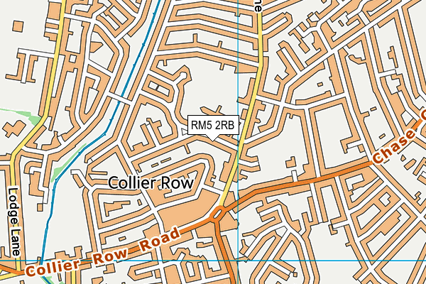 RM5 2RB map - OS VectorMap District (Ordnance Survey)