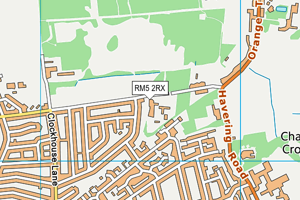 RM5 2RX map - OS VectorMap District (Ordnance Survey)