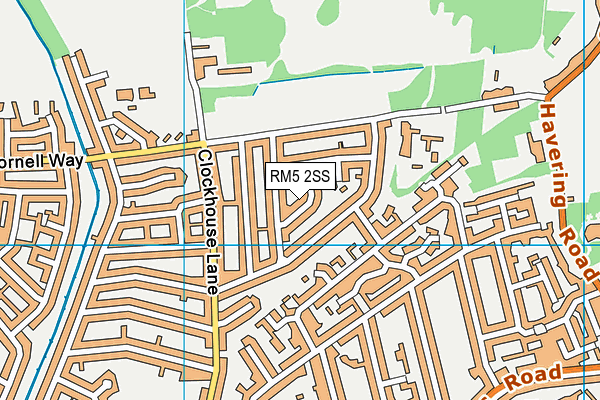 RM5 2SS map - OS VectorMap District (Ordnance Survey)