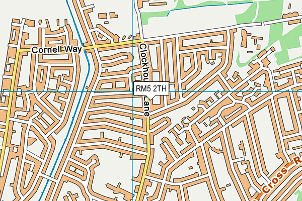 RM5 2TH map - OS VectorMap District (Ordnance Survey)