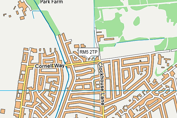 RM5 2TP map - OS VectorMap District (Ordnance Survey)
