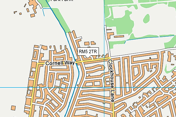 RM5 2TR map - OS VectorMap District (Ordnance Survey)