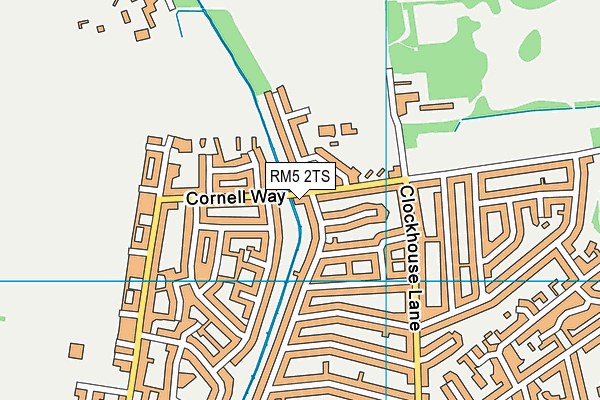 RM5 2TS map - OS VectorMap District (Ordnance Survey)
